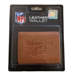 Eagles Super Bowl Champions Leather Wallet